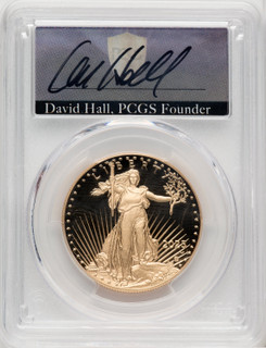 2023-W G$50 One Ounce Gold Eagle Advanced Release David Hall PCGS PR70