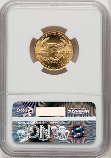 1988 $10 Quarter-Ounce Gold Eagle Brown Label NGC MS70