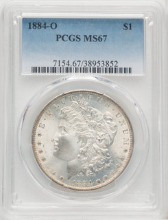 1884-O $1 Morgan Dollar PCGS MS67