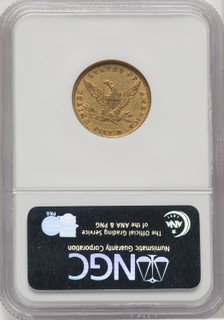 1840 $5 Liberty Half Eagle NGC AU55