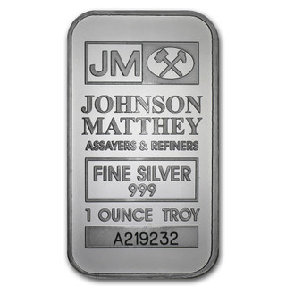 1 oz Silver Bar Johnson Matthey