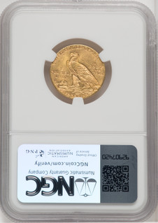 1911 $5 Indian Half Eagle NGC MS62