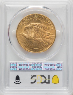 1908-D $20 NO MOTTO CAC Saint-Gaudens Double Eagle PCGS MS64+ 1908-D $20 NO MOTTO CAC Saint-Gaudens Double Eagle PCGS MS64+
