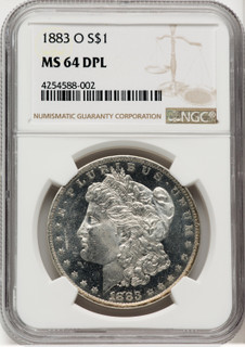 1883-O $1 DM Morgan Dollar NGC MS64