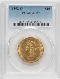 1892-O $10 Liberty Eagle PCGS AU55