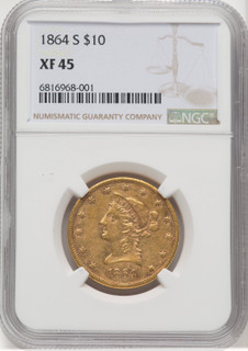 1864-S $10 Liberty Eagle NGC XF45