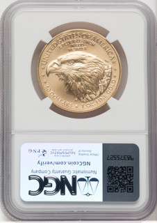 2023-W Burnished Gold Eagle 1 oz FDI Kenneth Bressett Red Book NGC MS70