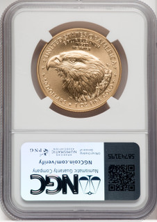 2023-W Burnished Gold Eagle 1 oz FDI 1ST NGC MS70