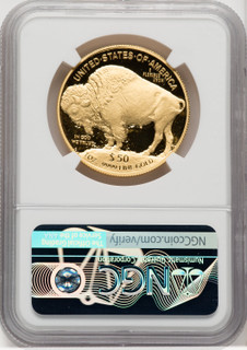 2018-W $50 One-Ounce Gold Buffalo Mike Castle NGC PF70