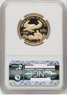 2013-W $25 Half-Ounce Gold Eagle ER Blue NGC PF70