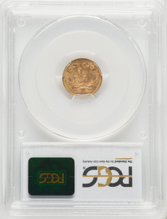 1855 G$1 Type Two Gold Dollar PCGS MS63