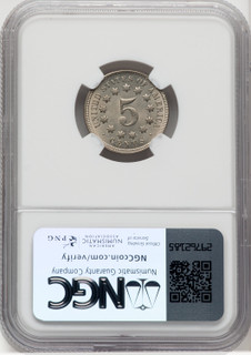 1868 5C Shield Nickel NGC MS66