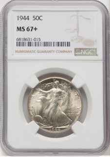 1944 50C Walking Liberty Half Dollar NGC MS67+