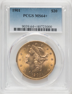 1901 $20 ANACS Plus Liberty Double Eagle ANACS MS64+