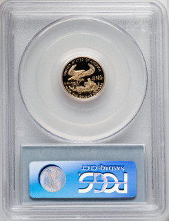 2004-W $5 Tenth-Ounce Gold Eagle Blue Gradient NGC PF70