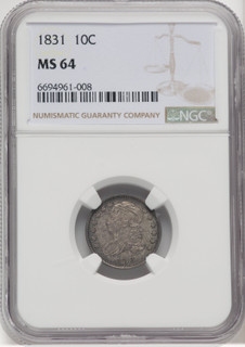 1831 10C Bust Dime NGC MS64