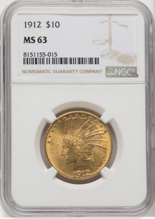 1912 $10 Indian Eagle NGC MS63