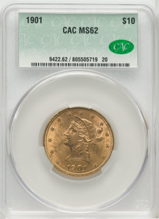 1901 $10 Liberty Eagle CACG MS62