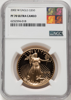 2002-W $50 One-Ounce Gold Eagle NGC PF70 2002-W $50 One-Ounce Gold Eagle NGC PF70