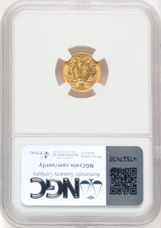 1855 G$1 Type Two Gold Dollar NGC MS63