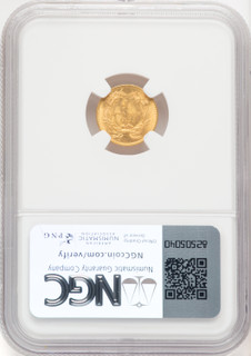 1855 G$1 Type Two Gold Dollar NGC MS64