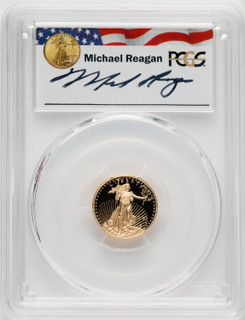 2020-W $5 Tenth Ounce Gold Eagle FDI Reagan Legacy Series PCGS PR70