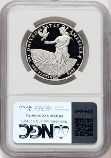 2011-W $100 One-Ounce Platinum Eagle Statue of Liberty Brown Label NGC PF70 (767021007)