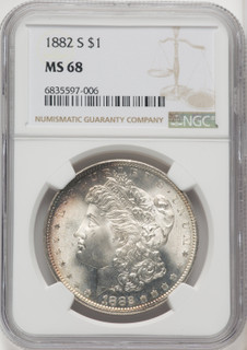 1882-S $1 Morgan Dollar NGC MS68 (767025004)