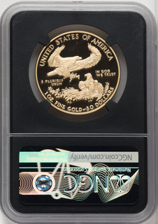 2021-W $50 One Ounce Gold Eagle Type 1 FDI NGC PF70 Mercanti Signed