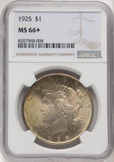 1925 $1 Peace Dollar NGC MS66+ (769482015)