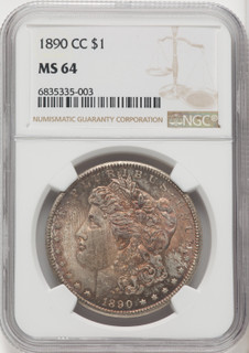 1890-CC $1 Morgan Dollar NGC MS64 (766879073)