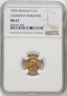 1903 G$1 MCKIN Commemorative Gold NGC MS67 (766886016)