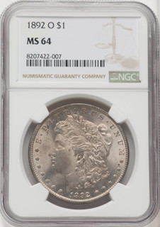 1892-O $1 Morgan Dollar NGC MS64 (766888035)