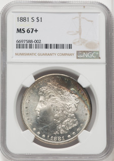 1881-S $1 Morgan Dollar NGC MS67+ (766915002)