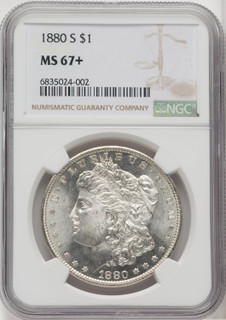 1880-S $1 Morgan Dollar NGC MS67+ (505873001)