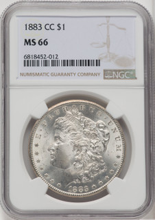 1883-CC $1 Morgan Dollar NGC MS66 (518609008)