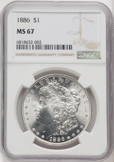 1886 $1 Morgan Dollar NGC MS67 (518894029)