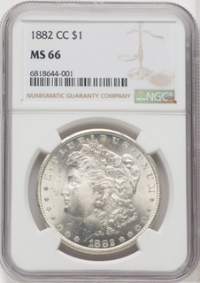 1882-CC $1 Morgan Dollar NGC MS66 (518973026)