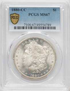 1880-CC Morgan Dollar PCGS MS67