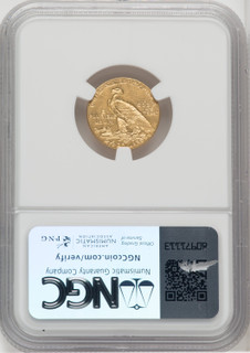 1913 $2.5  Indian Quarter Eagle NGC MS62