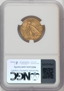 1909 $5 Indian Half Eagle NGC MS63 (768136052)