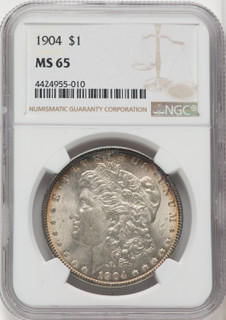 1904 $1 Morgan Dollar NGC MS65 (506218007)