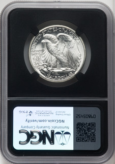 1941 50C Mike Castle Blk Core Franklin Series Walking Liberty Half Dollar NGC MS67 (764629007)