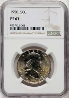 1950 50C Proof Franklin Half Dollar NGC PR67 (764710036)