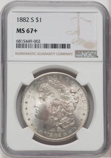 1882-S $1 Morgan Dollar NGC MS67+ (764781011)