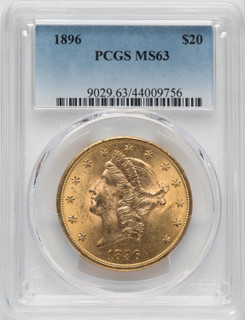 1896 $20 Liberty Double Eagle PCGS MS63 (171279555)