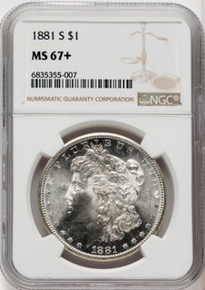 1881-S $1 Morgan Dollar NGC MS67+ (505879004)