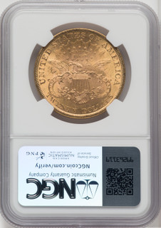 1896 $20 Liberty Double Eagle NGC MS62 (173907298)