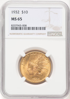 1932 $10 Indian Eagle NGC MS65 (519409220)