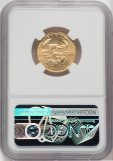 1987 $10 Quarter-Ounce Gold Eagle NGC MS70 Anna Carbral Signed